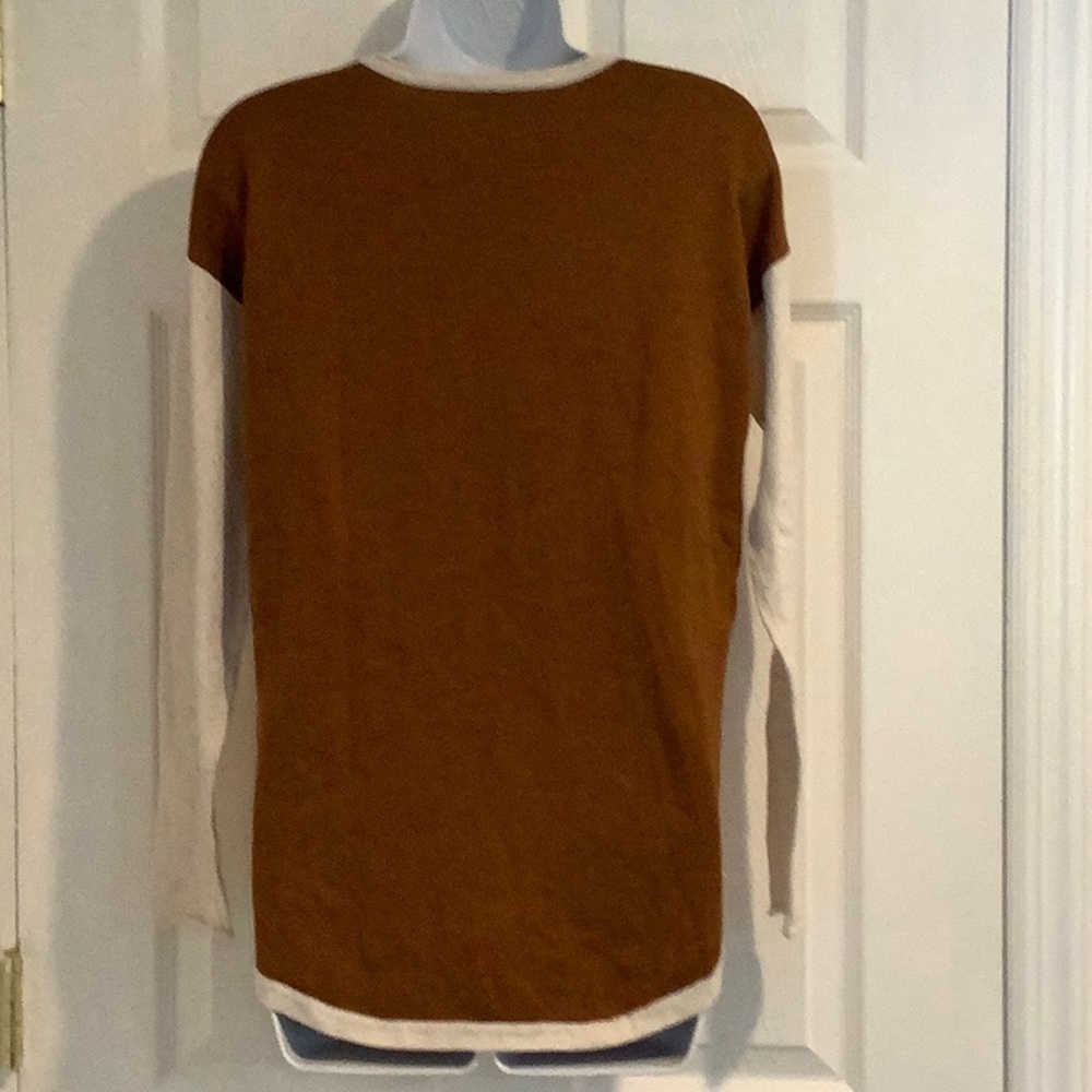 SMARTWOOL Womens Wool Blend Yellow Neutral Oversized Colorblock Spring Sweater S - Picture 4 of 9